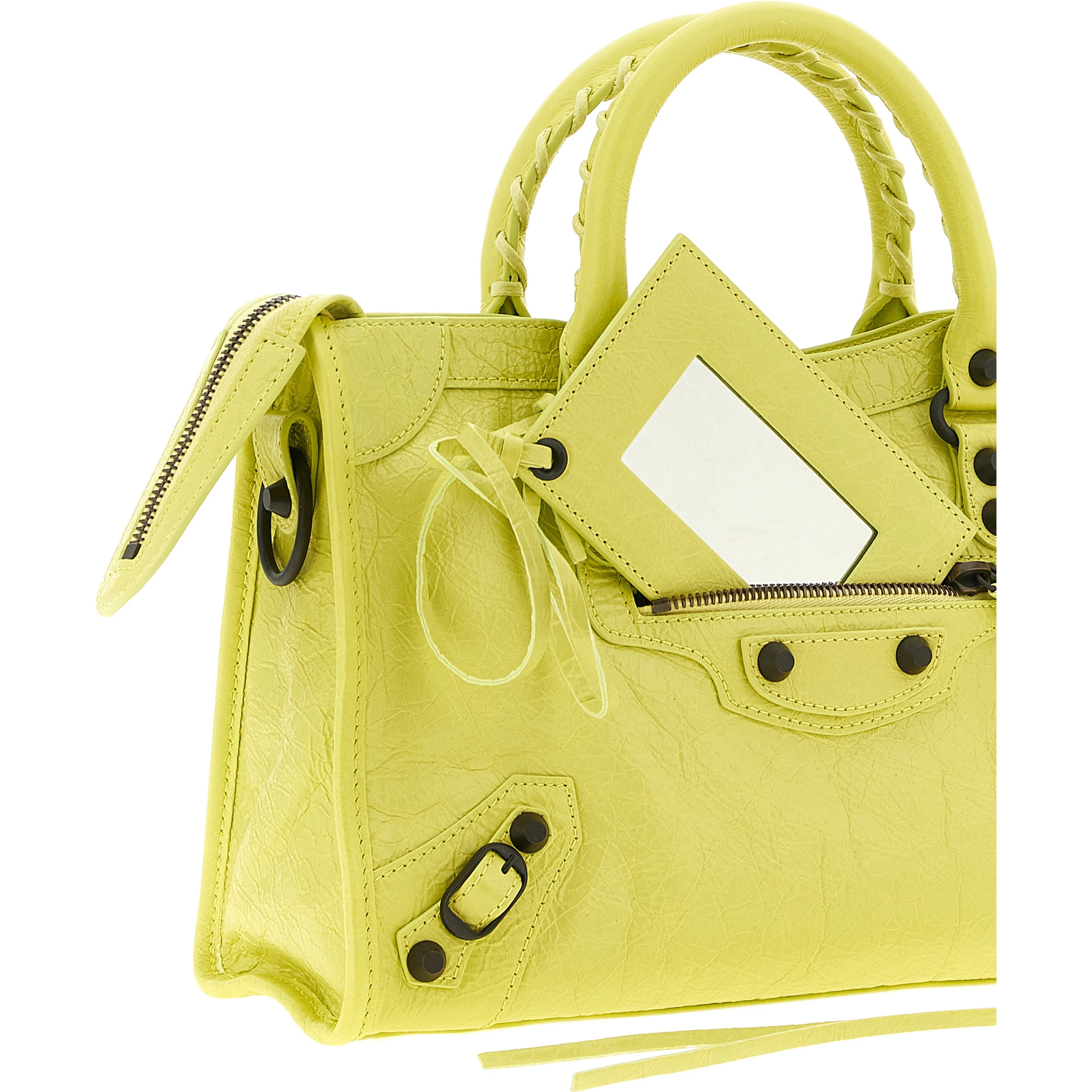 Multicolor Lamb Leather Handbag
