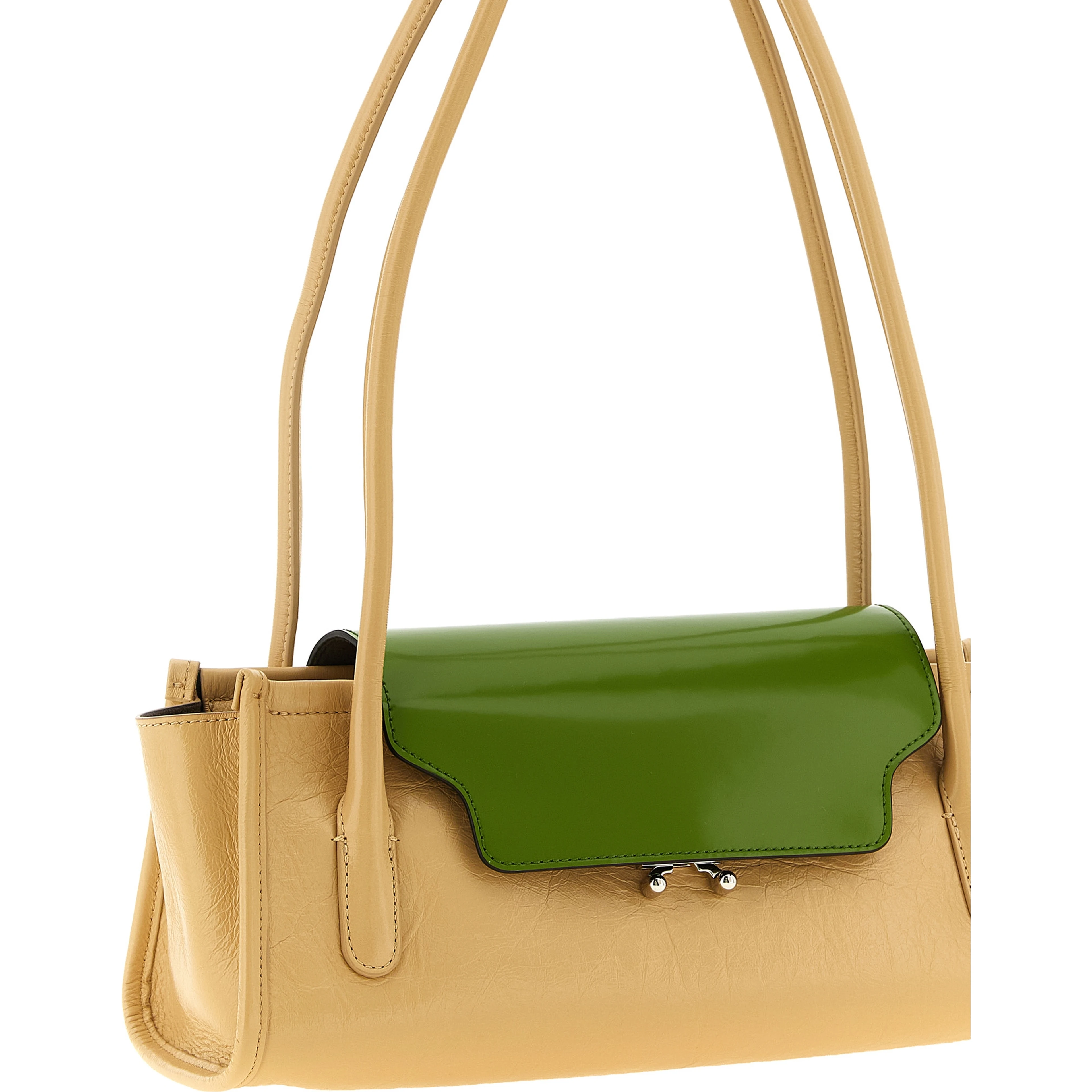 Multicolor Calfskin Shoulder Bag