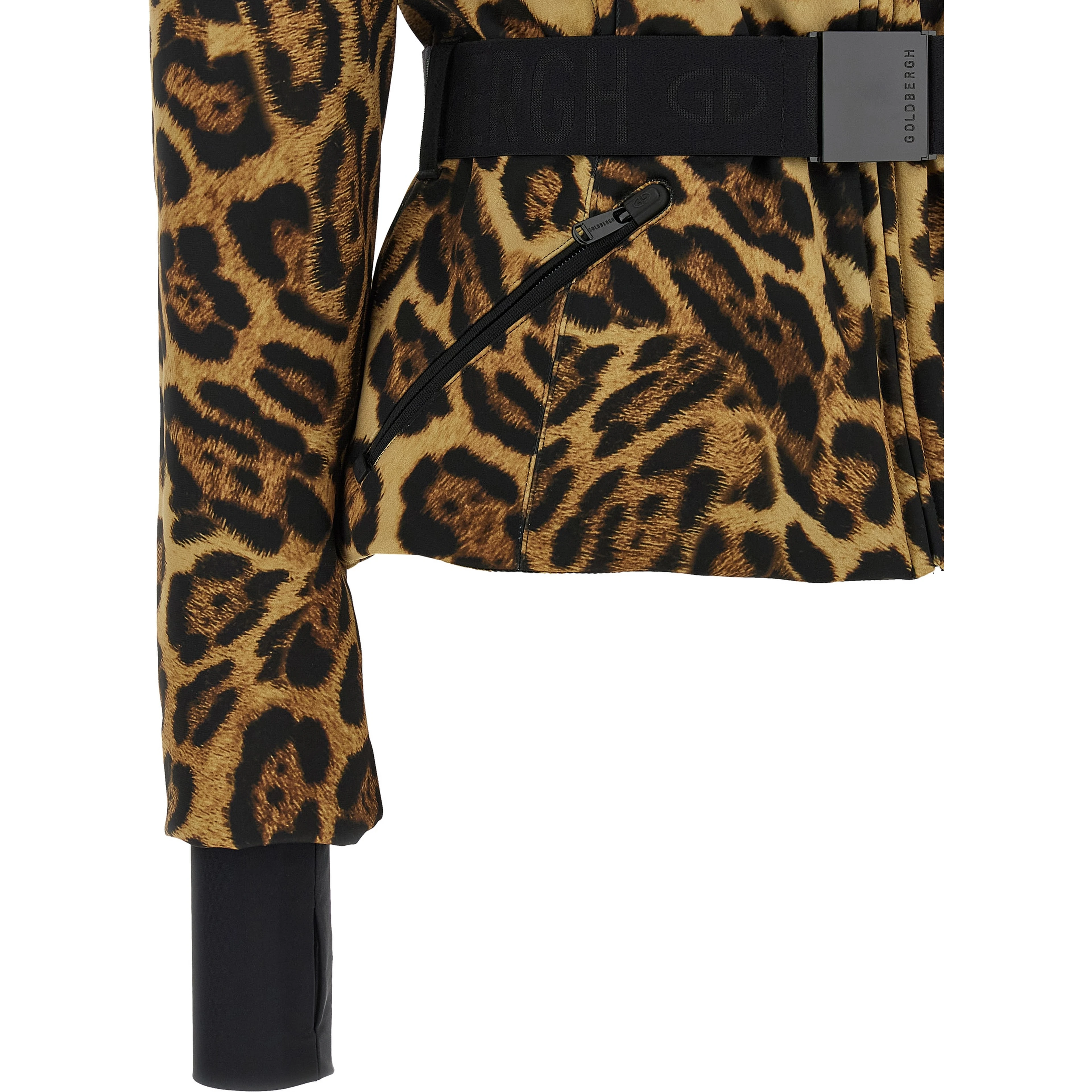 Brown Polyester Shell Jacket