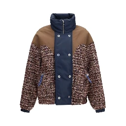 Multicolor Polyamide Biker Jacket