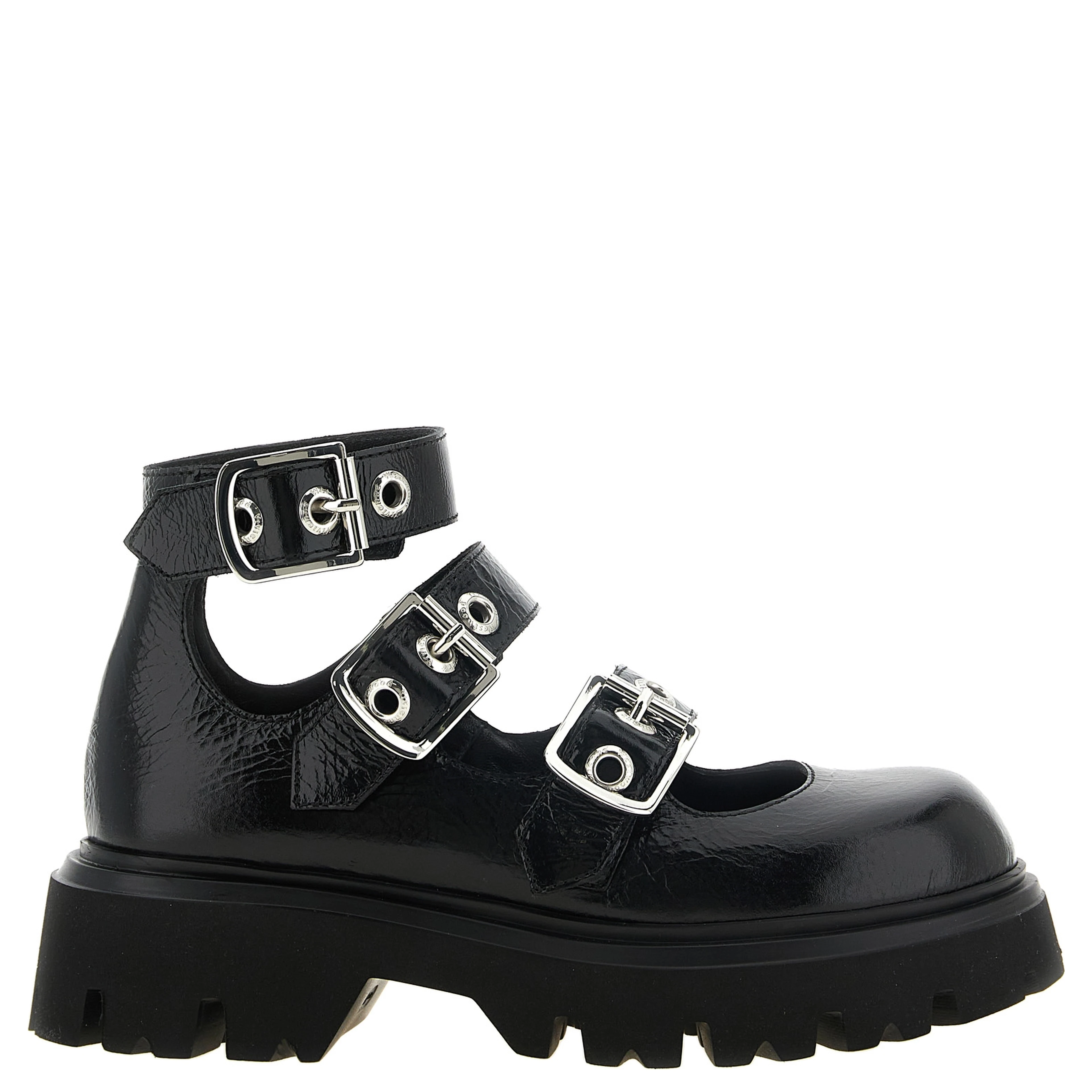 Black Calfskin Ballet Flats
