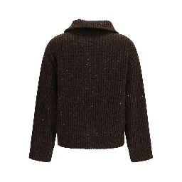 Brown Cashmere Sweatshirt