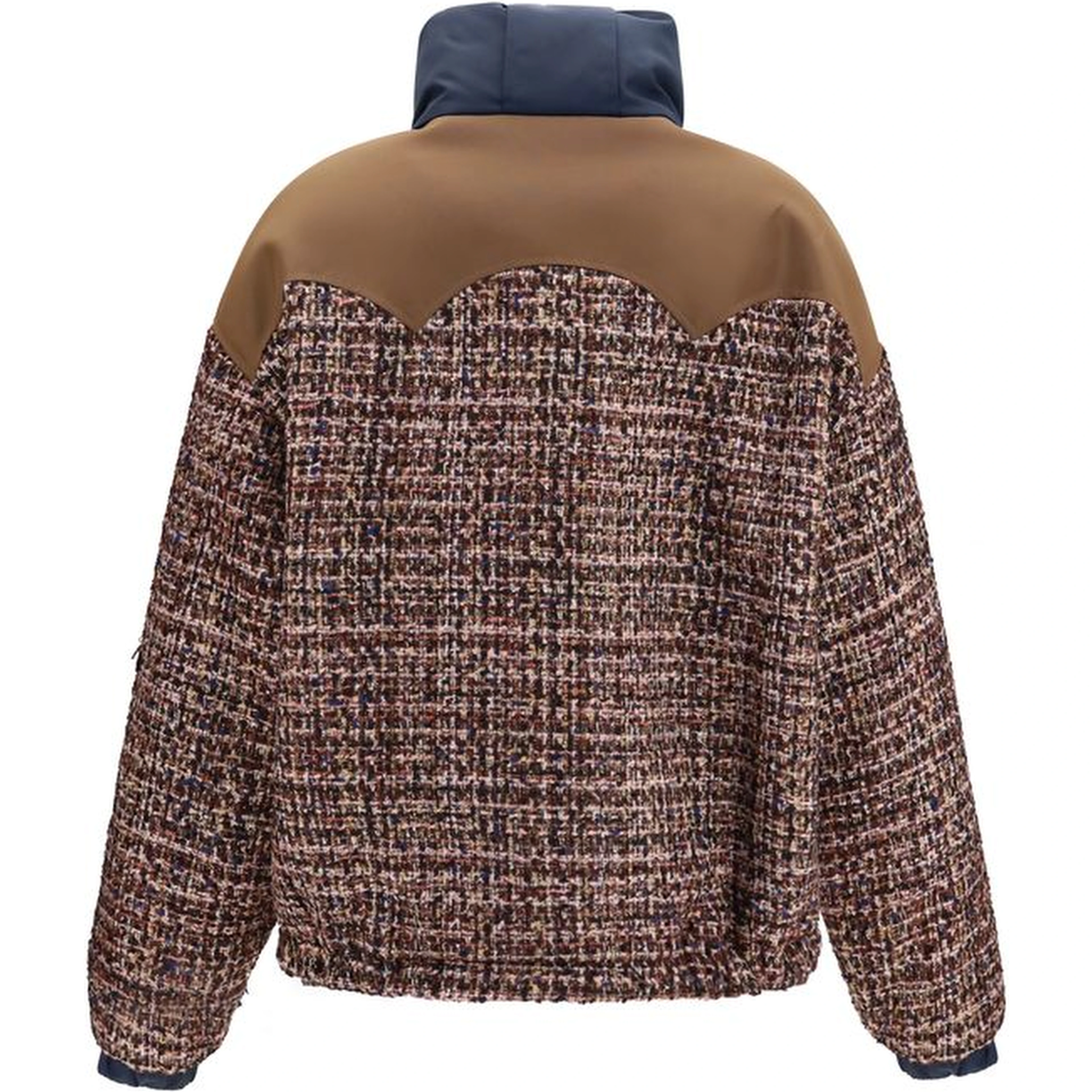 Multicolor Polyamide Biker Jacket