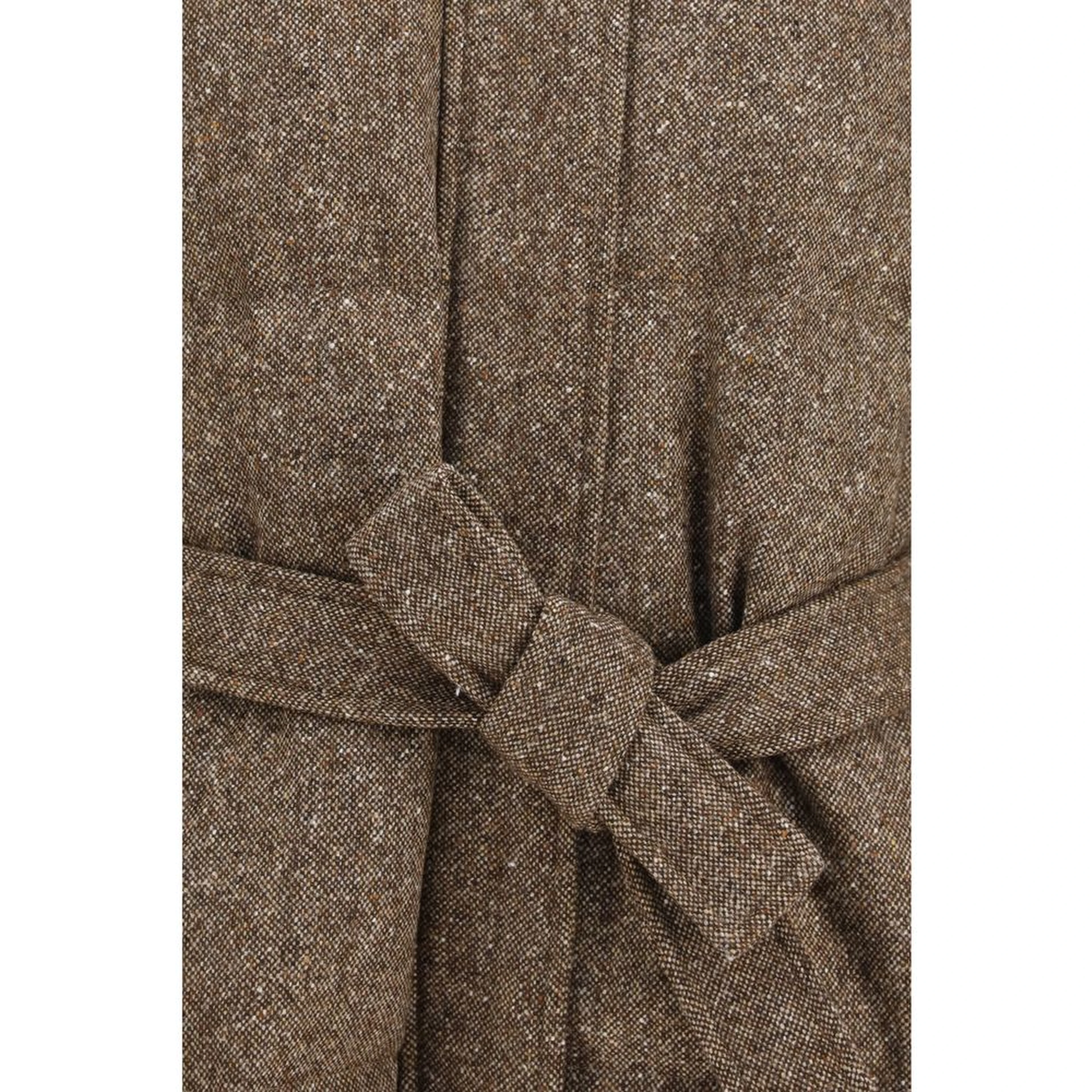 Brown Wool Oves Aries Coat