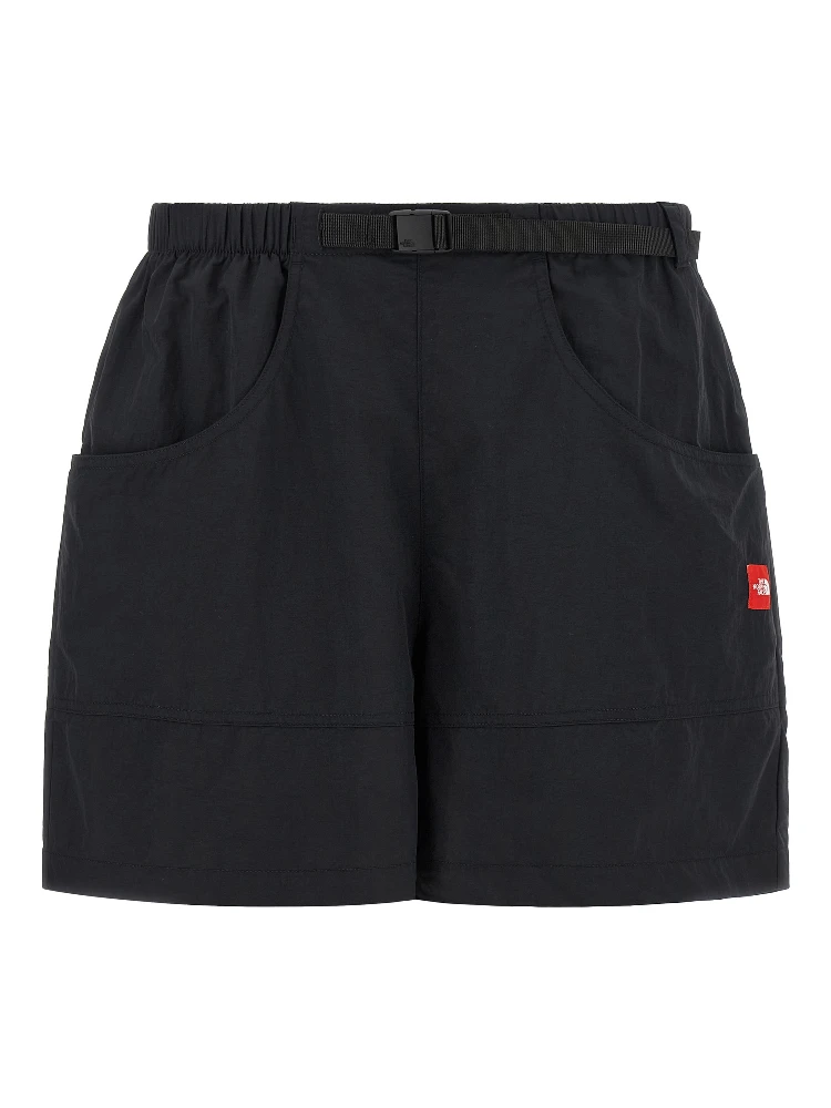 Black Nylon Bermuda Shorts