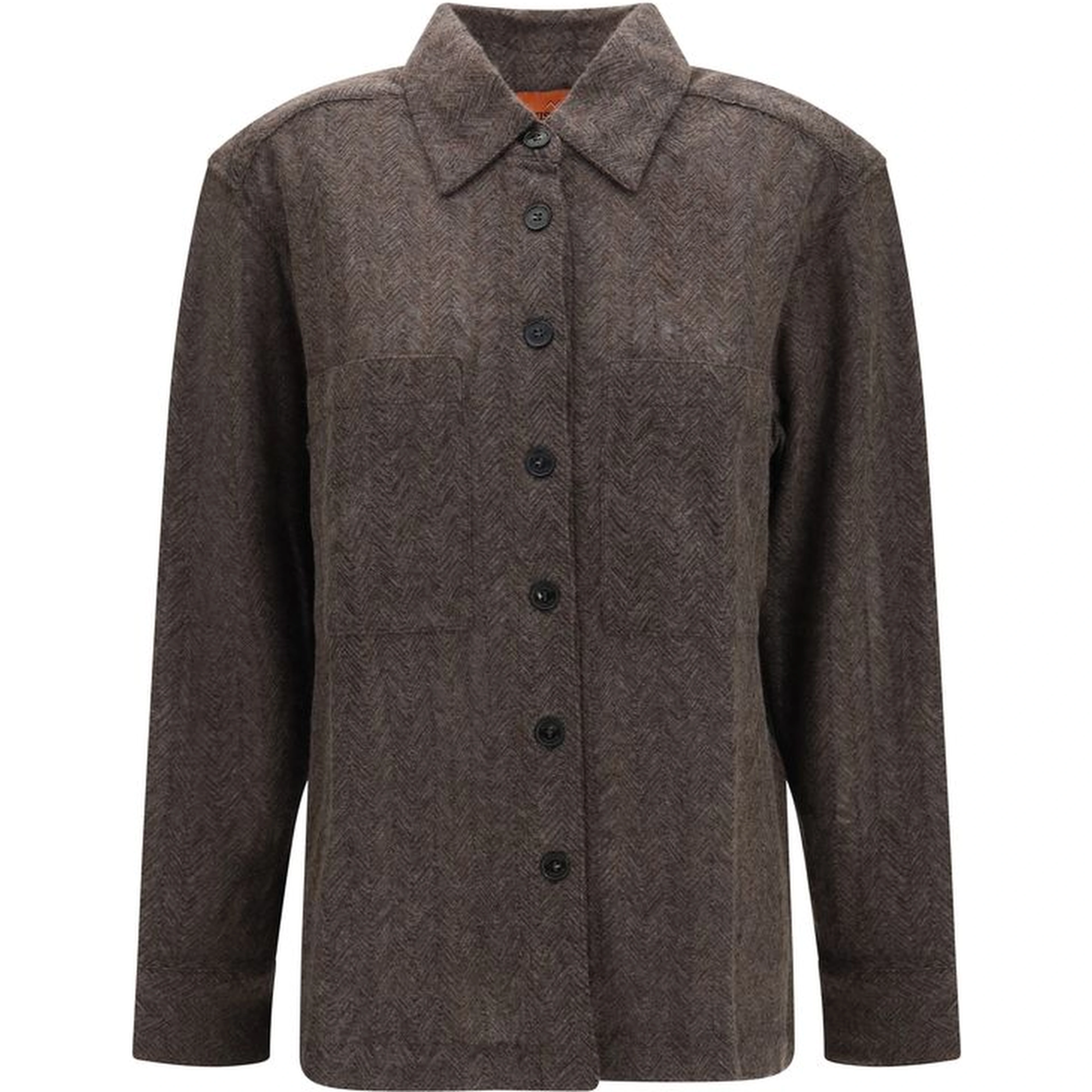 Brown Cashmere Dress Shirt