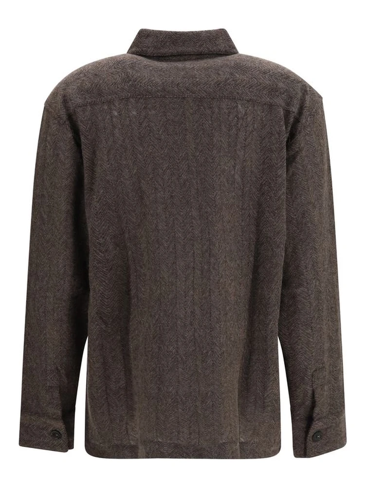 Brown Cashmere Dress Shirt alternative