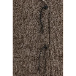 Brown Wool Oves Aries Full-Length Jacket