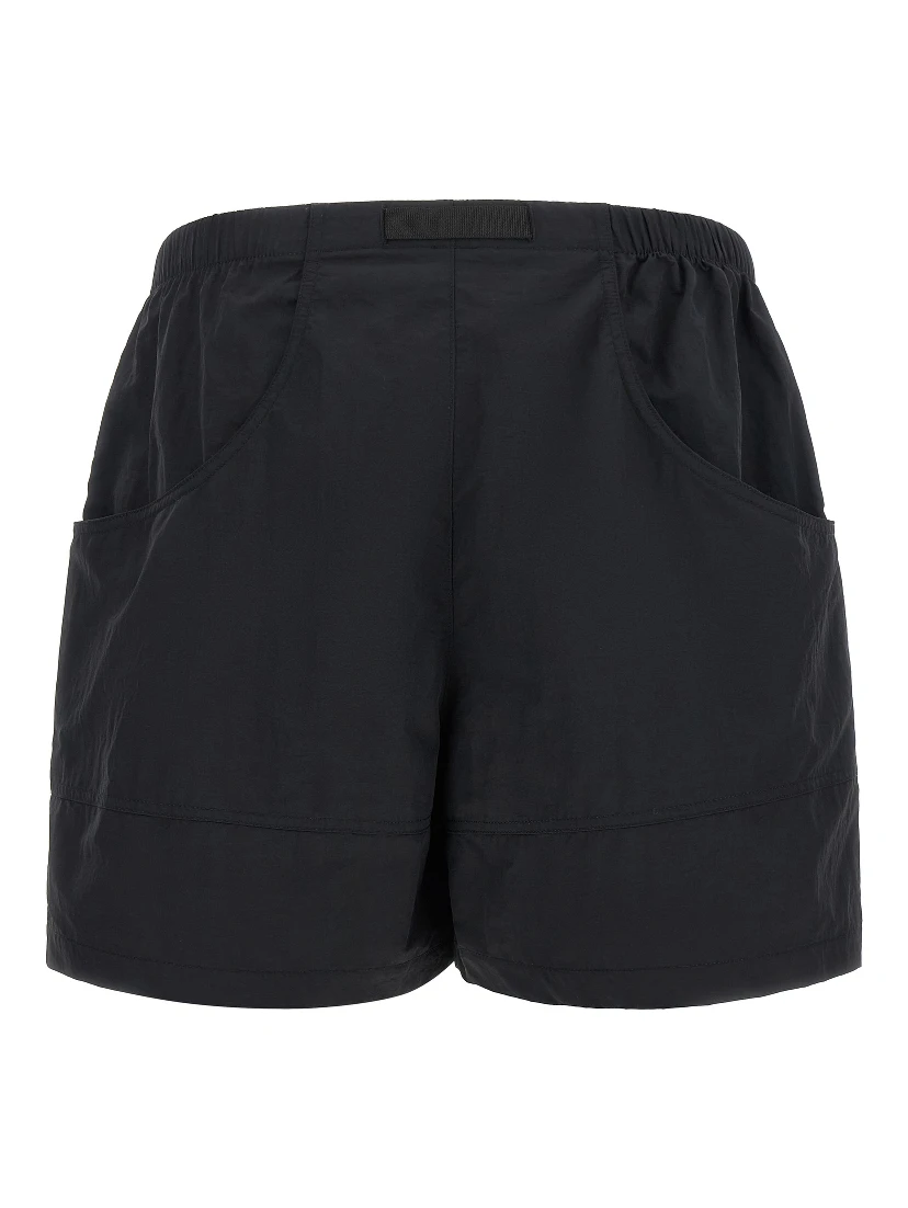 Black Nylon Bermuda Shorts