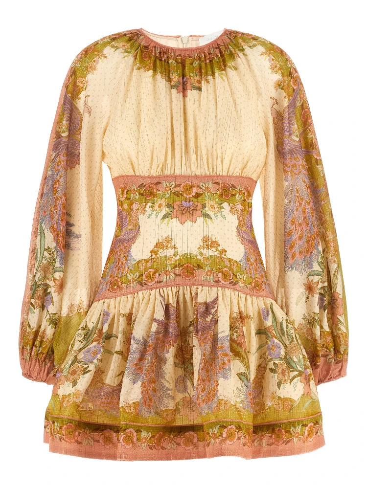 Multicolor Cotton Short Dress