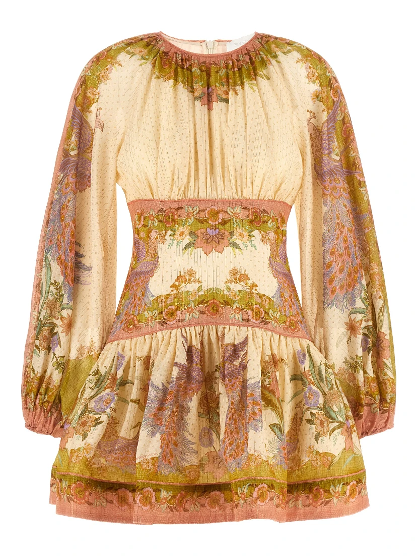 Multicolor Cotton Short Dress