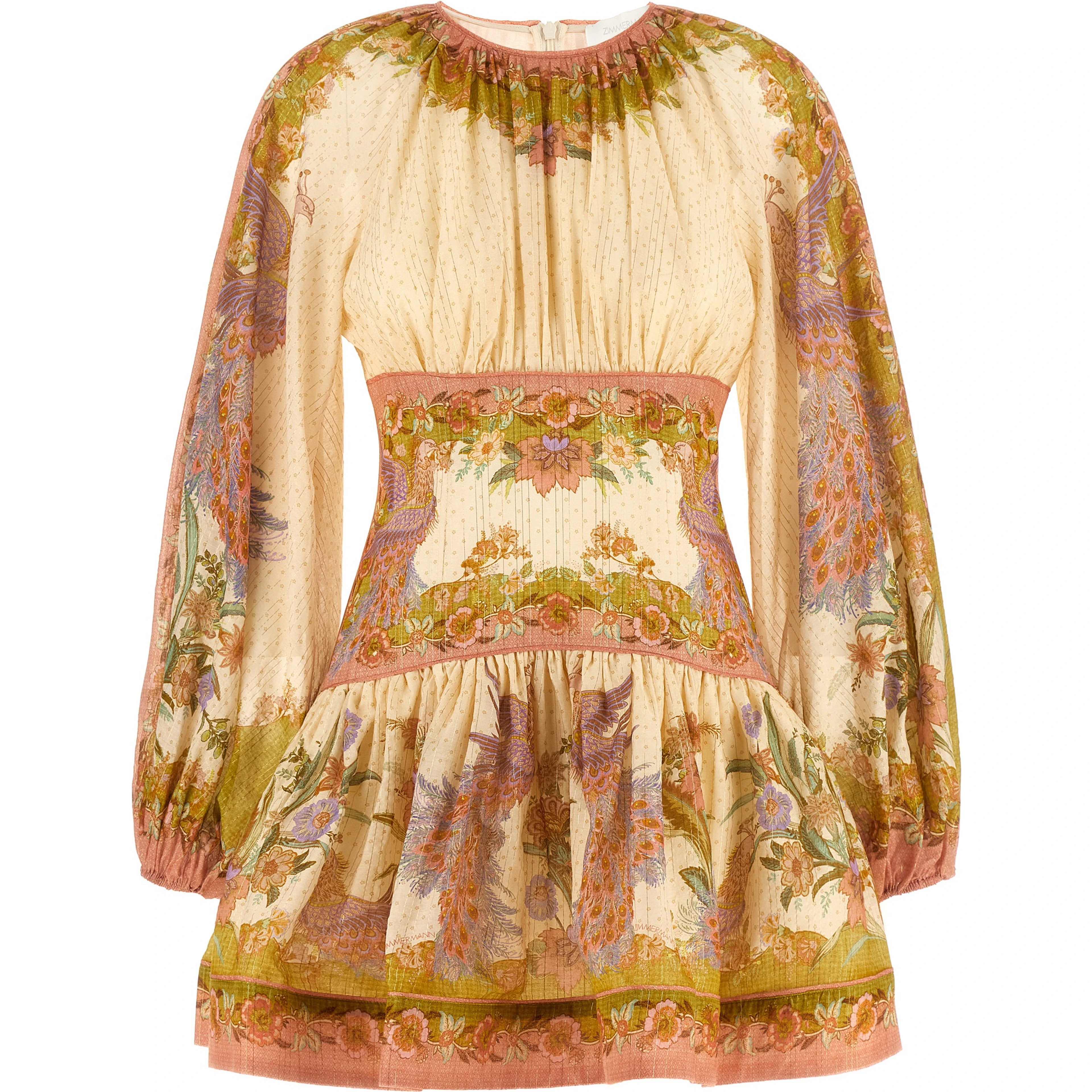 Multicolor Cotton Short Dress