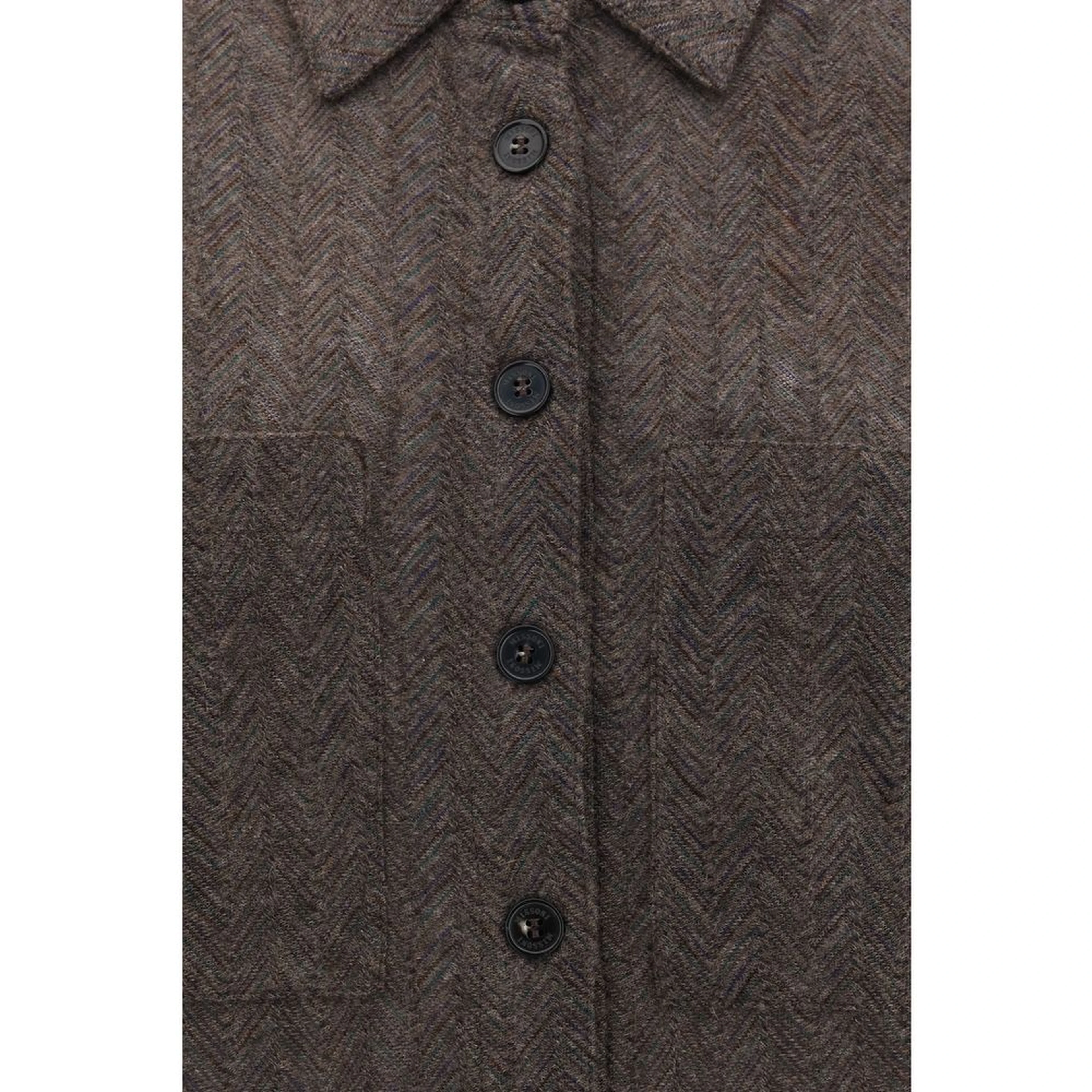 Brown Cashmere Dress Shirt