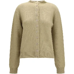 Beige Cashmere Cardigan