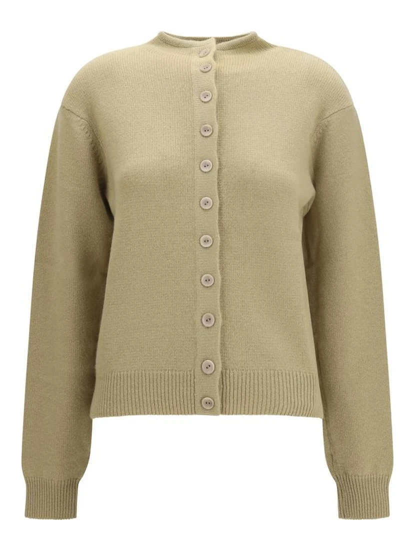Beige Cashmere Cardigan