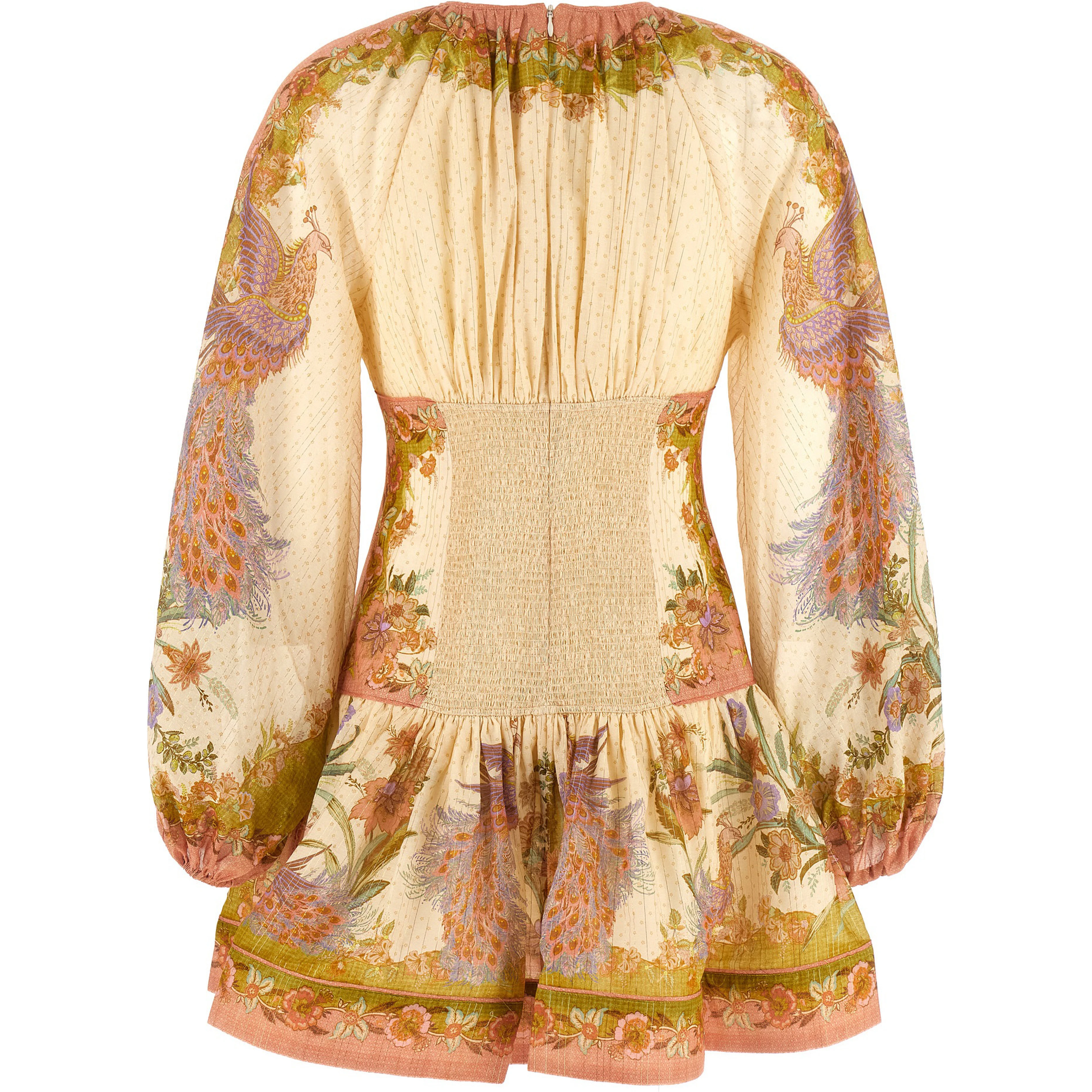 Multicolor Cotton Short Dress
