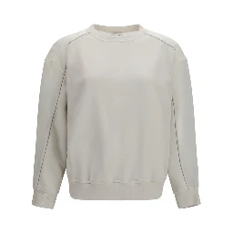 White Cotton Sweatshirt