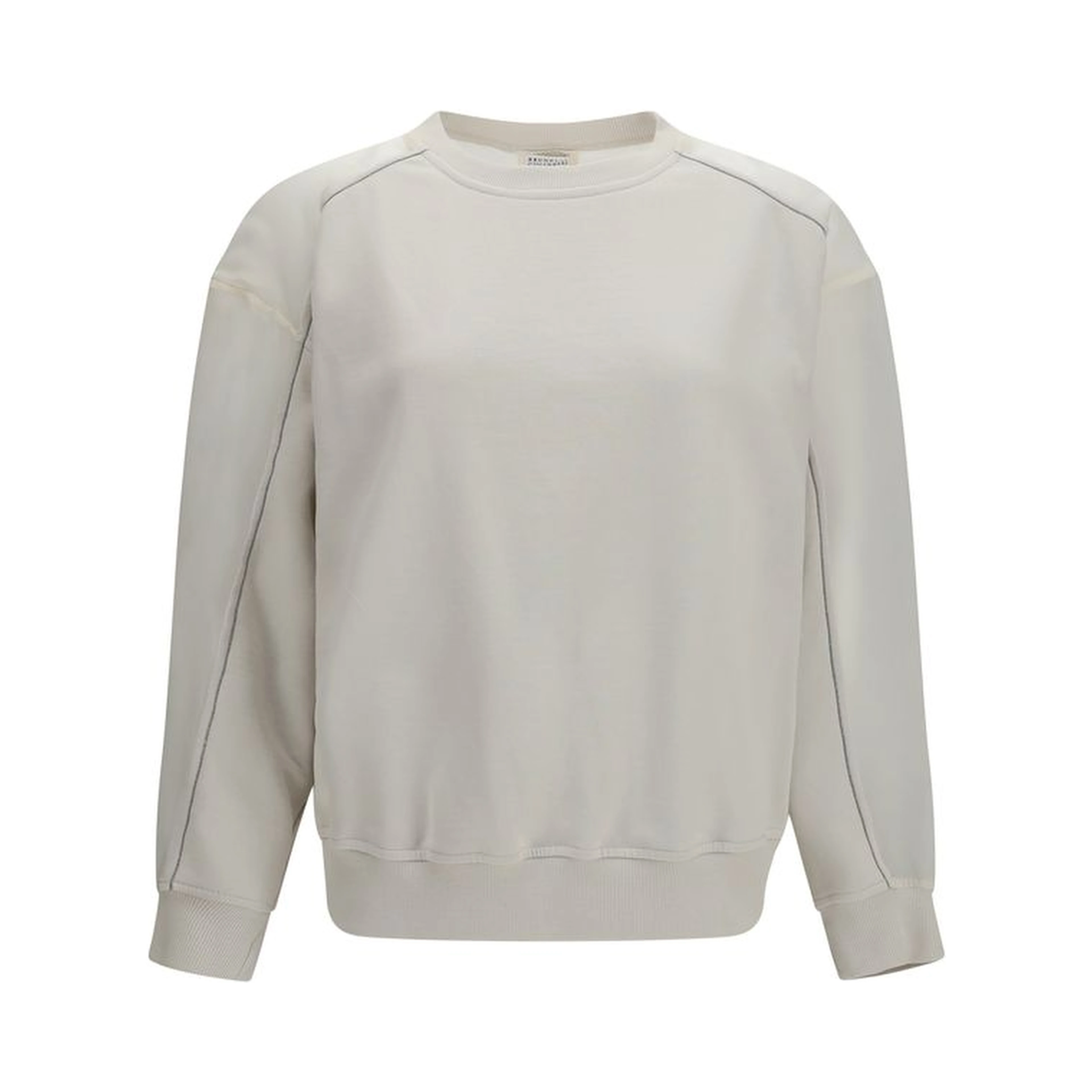 White Cotton Sweatshirt
