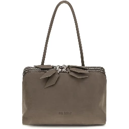 Gray Calf Leather Bos Taurus Shoulder Bag