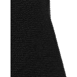 Black Polyester Midi Dress