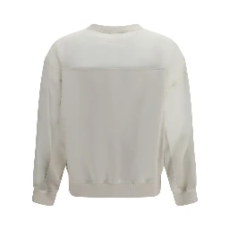 White Cotton Sweatshirt