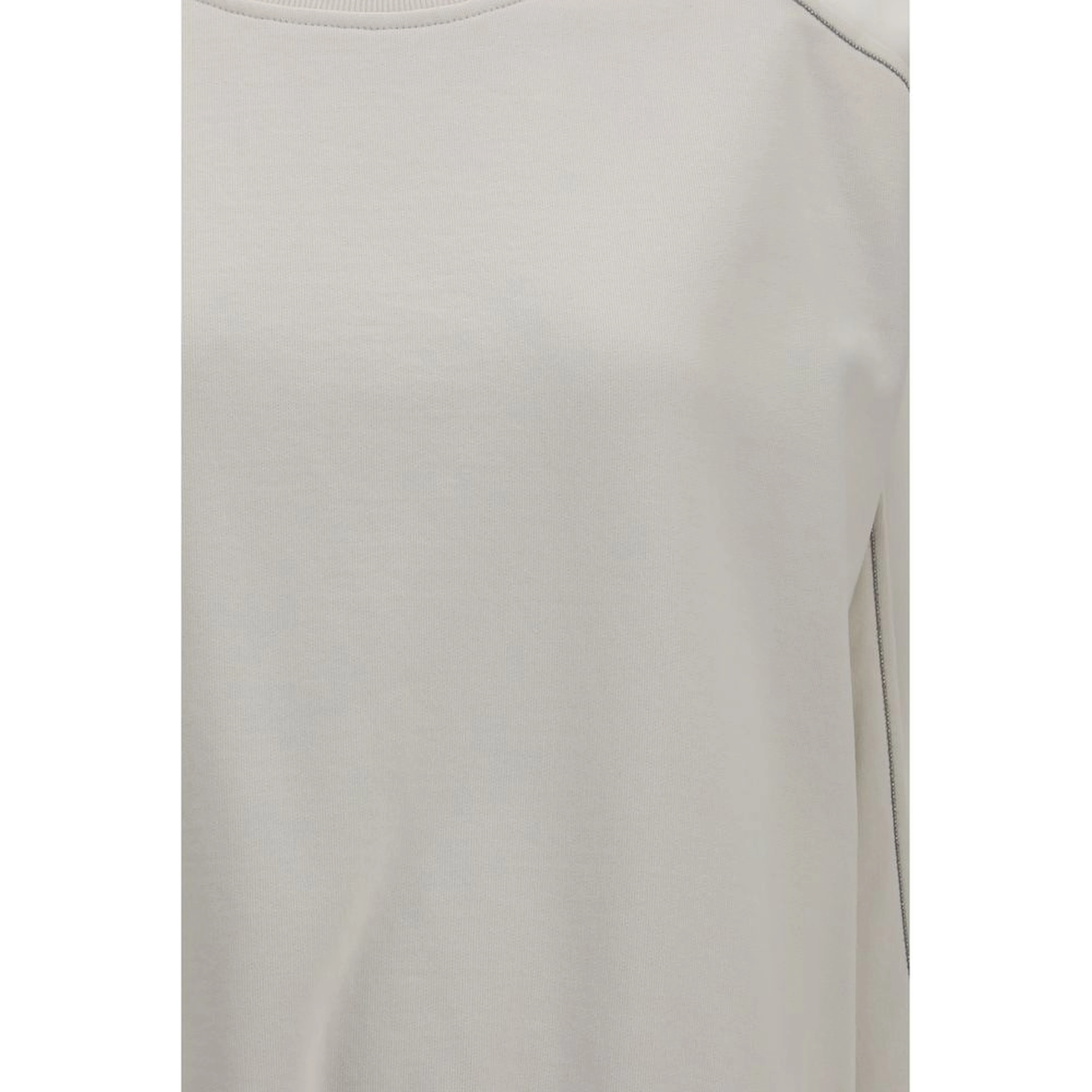 White Cotton Sweatshirt