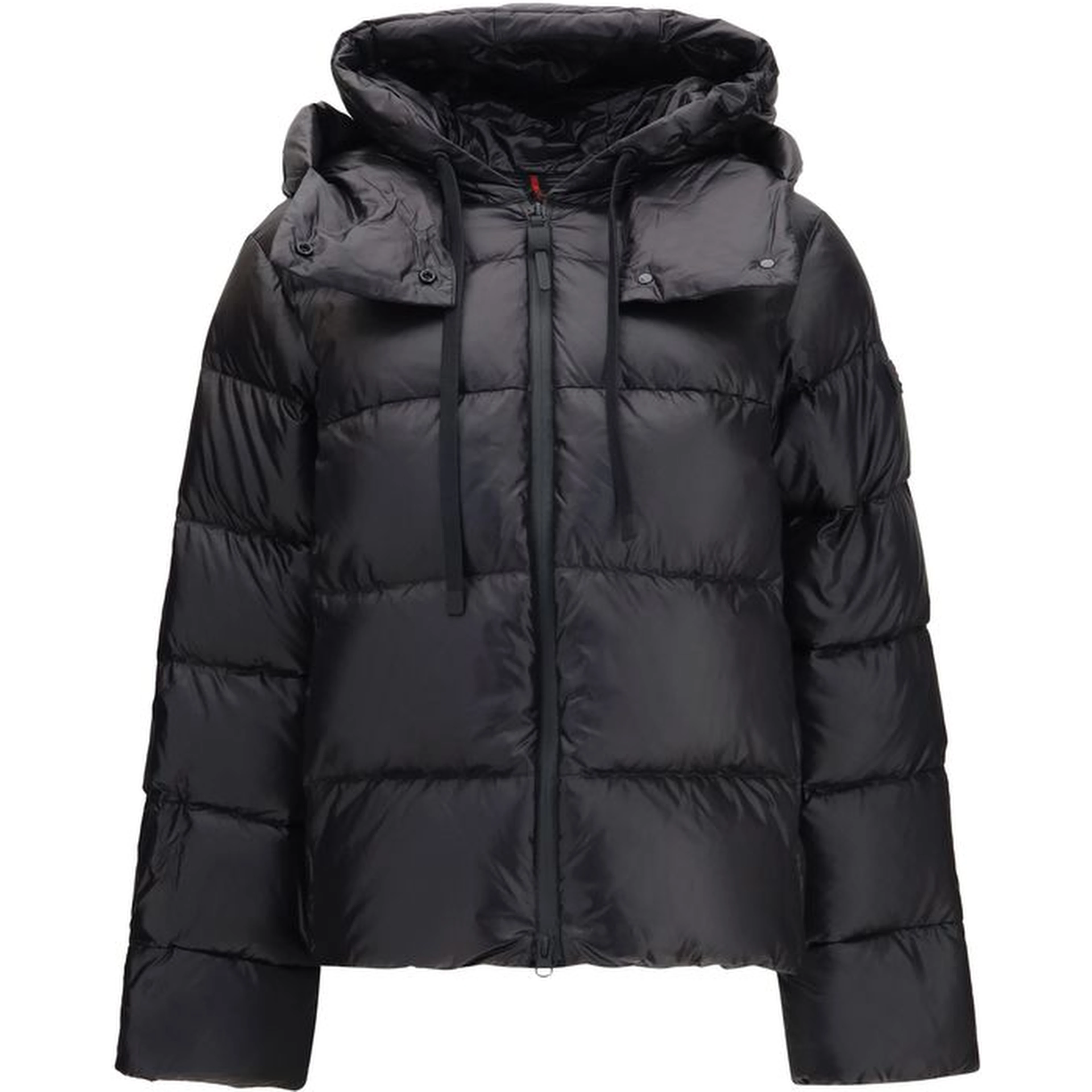 Black Polyamide Full-Length Jacket