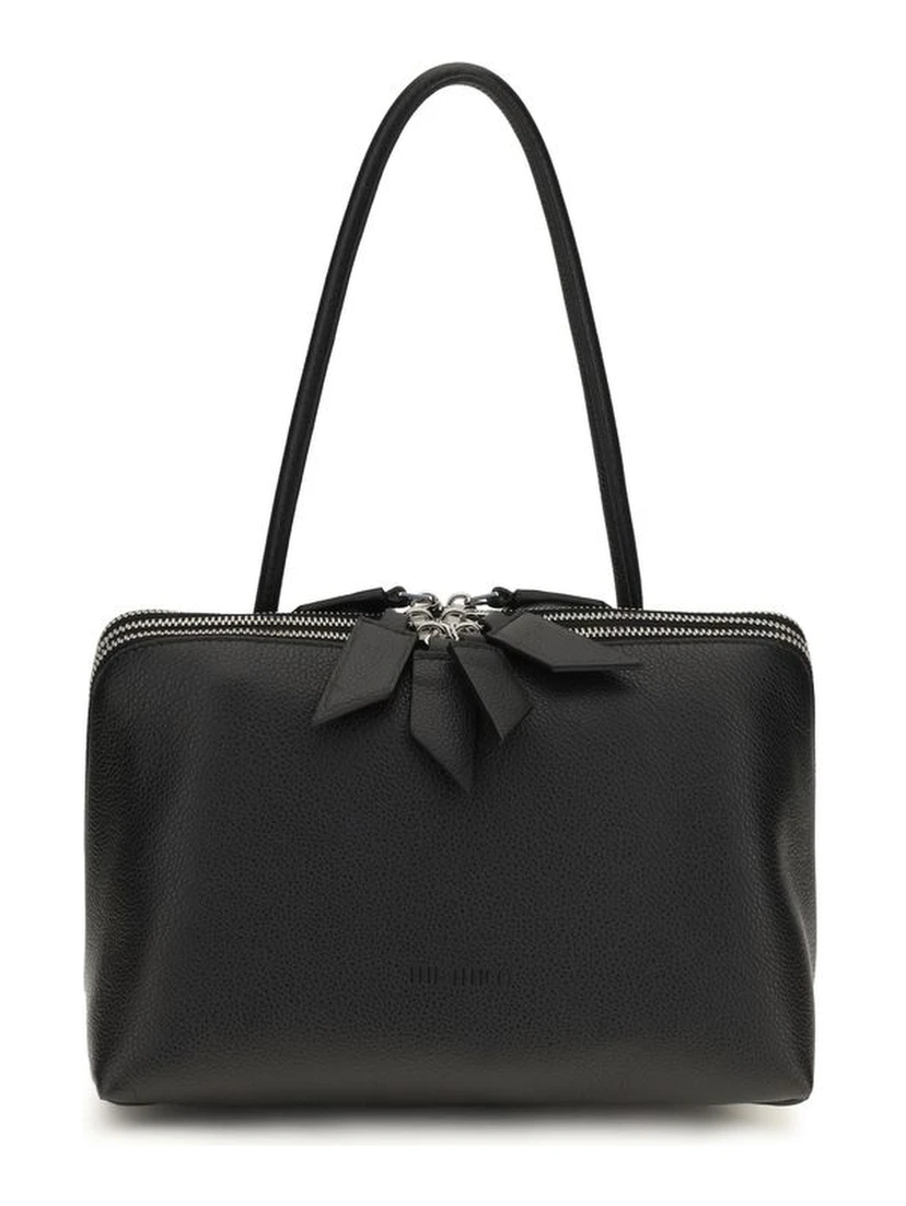 Black Calf Leather Bos Taurus Shoulder Bag