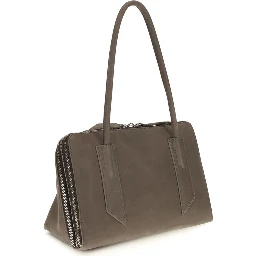 Gray Calf Leather Bos Taurus Shoulder Bag