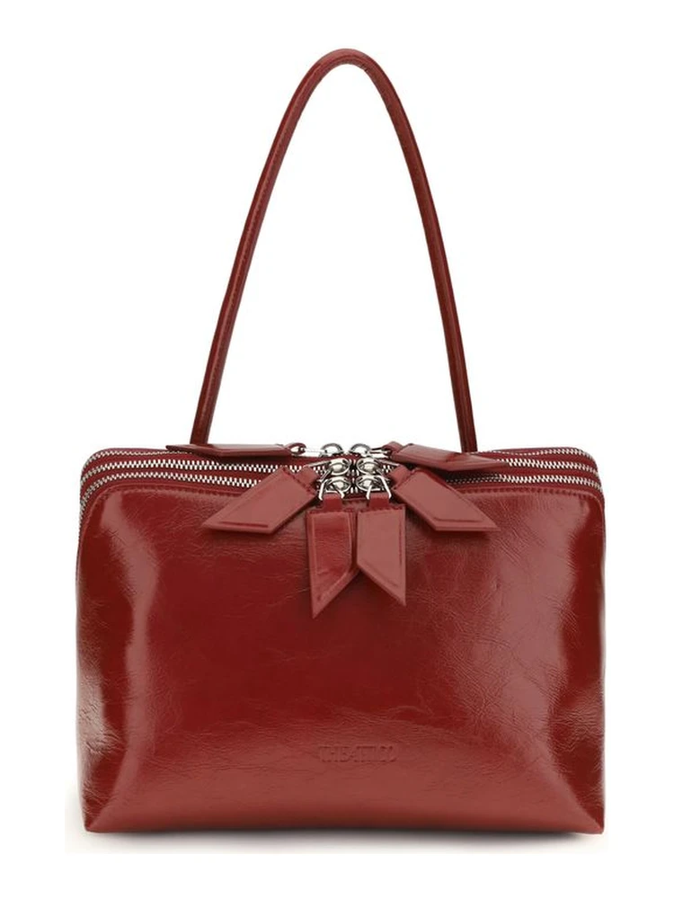 Red Calf Leather Bos Taurus Shoulder Bag