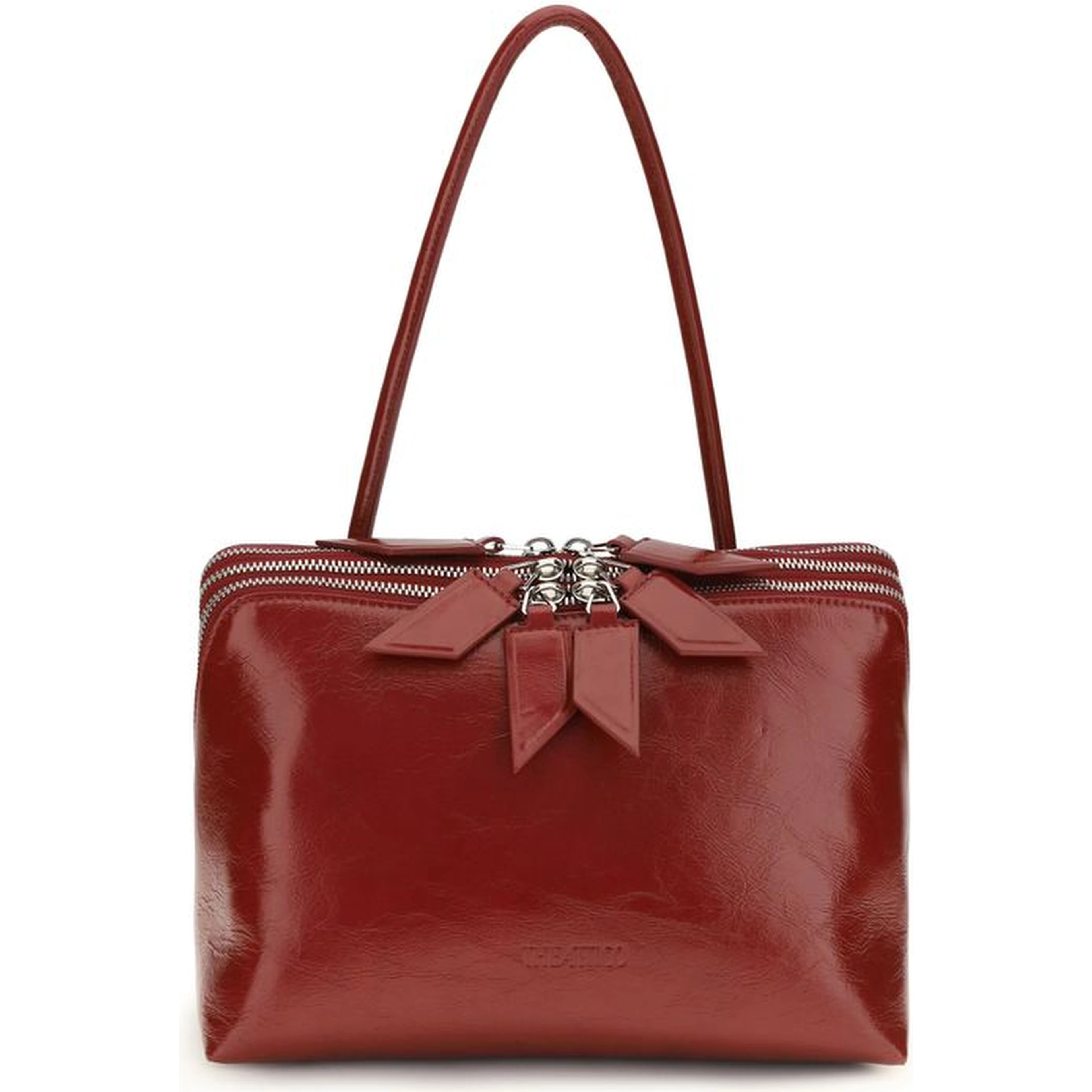Red Calf Leather Bos Taurus Shoulder Bag