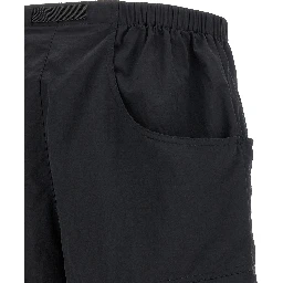 Black Nylon Bermuda Shorts