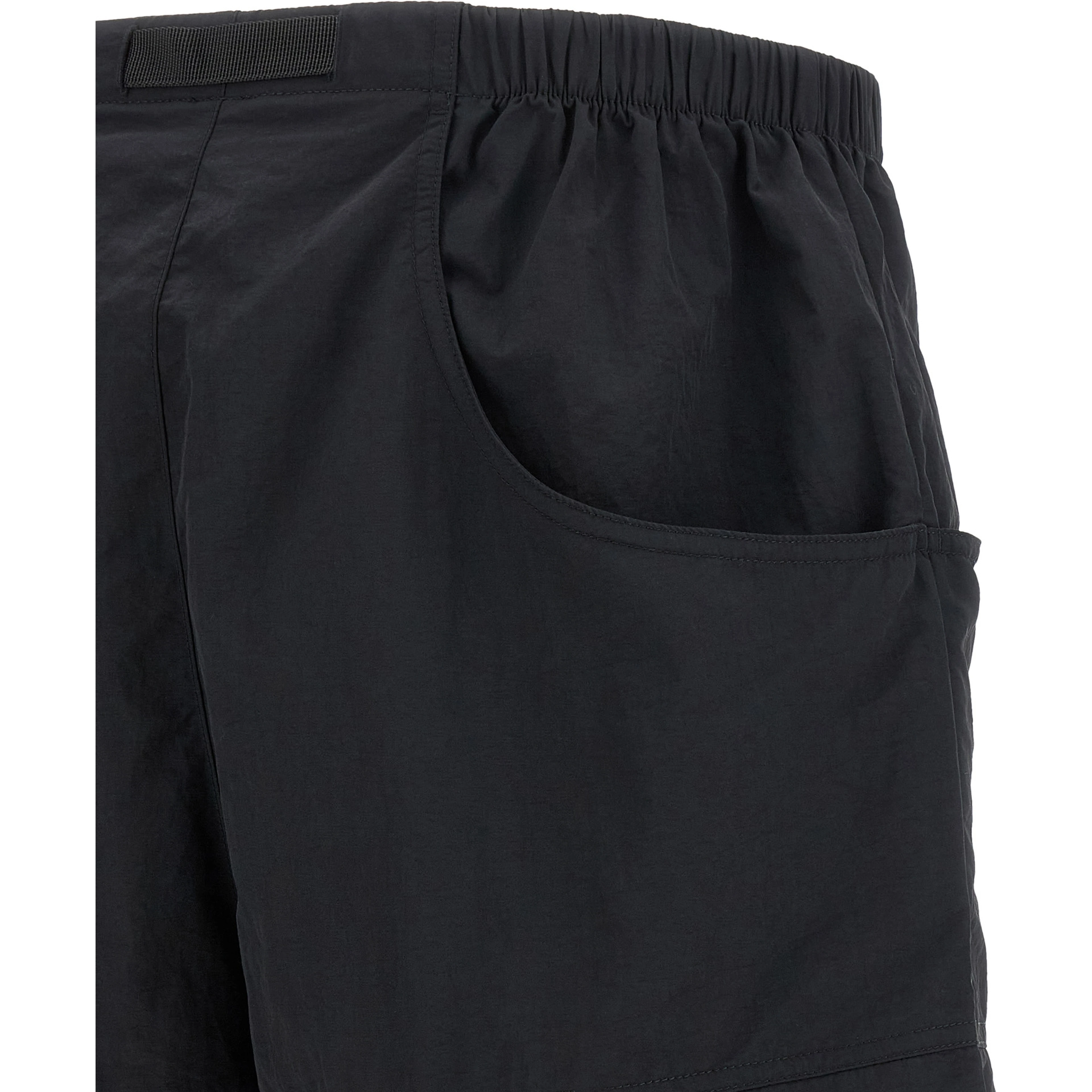 Black Nylon Bermuda Shorts