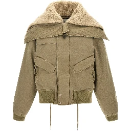 Bicolor Cotton Bomber