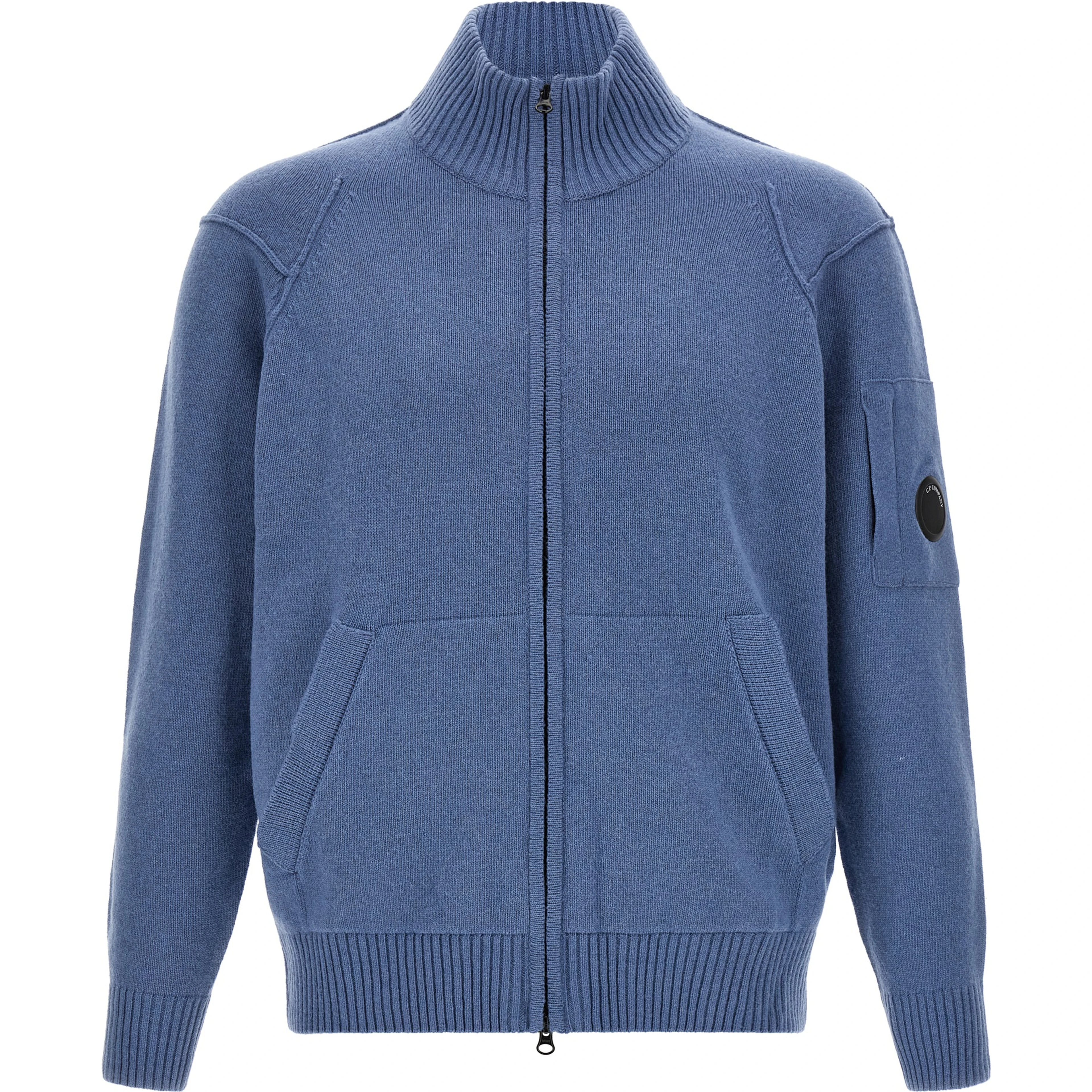 Blue Wool Cardigan