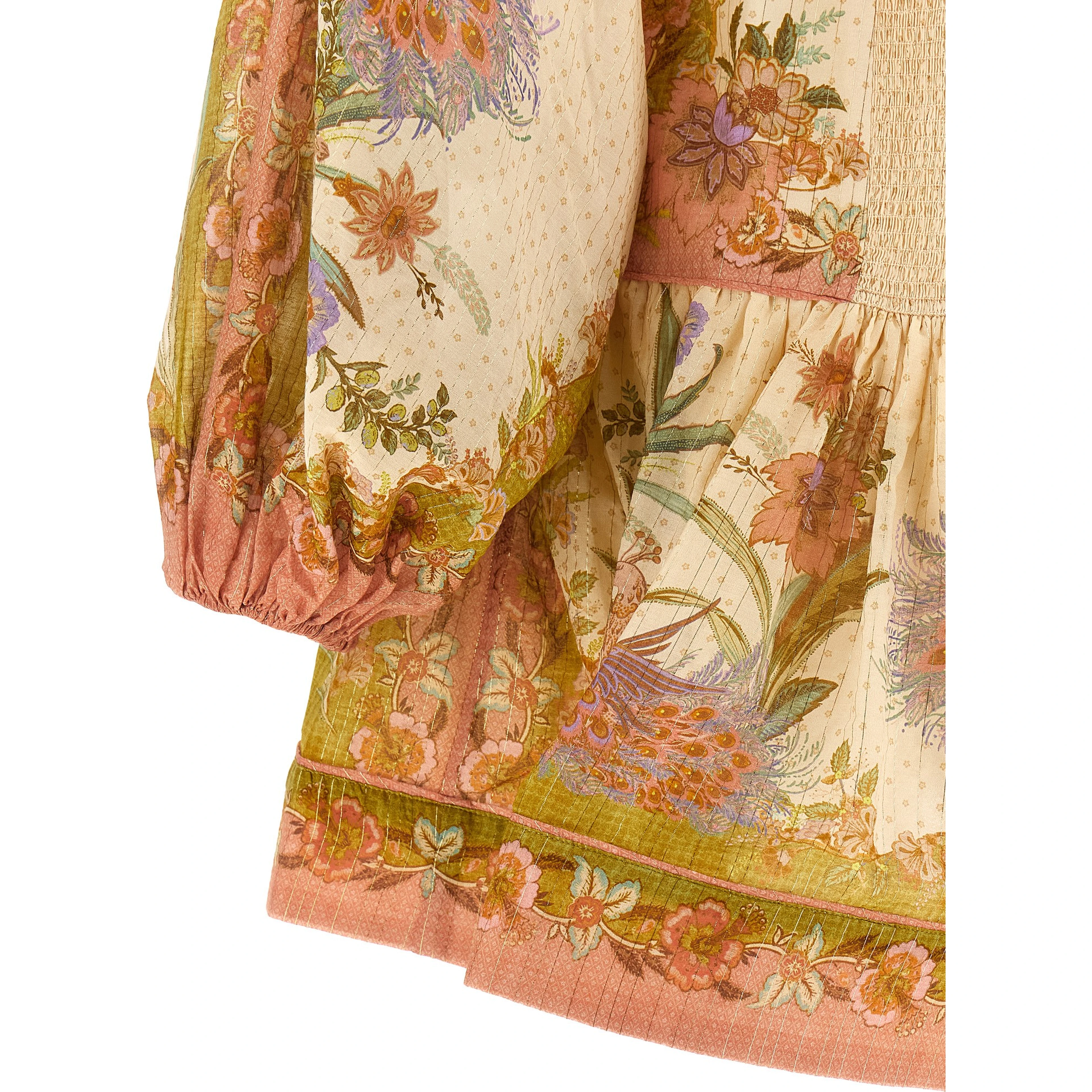 Multicolor Cotton Short Dress