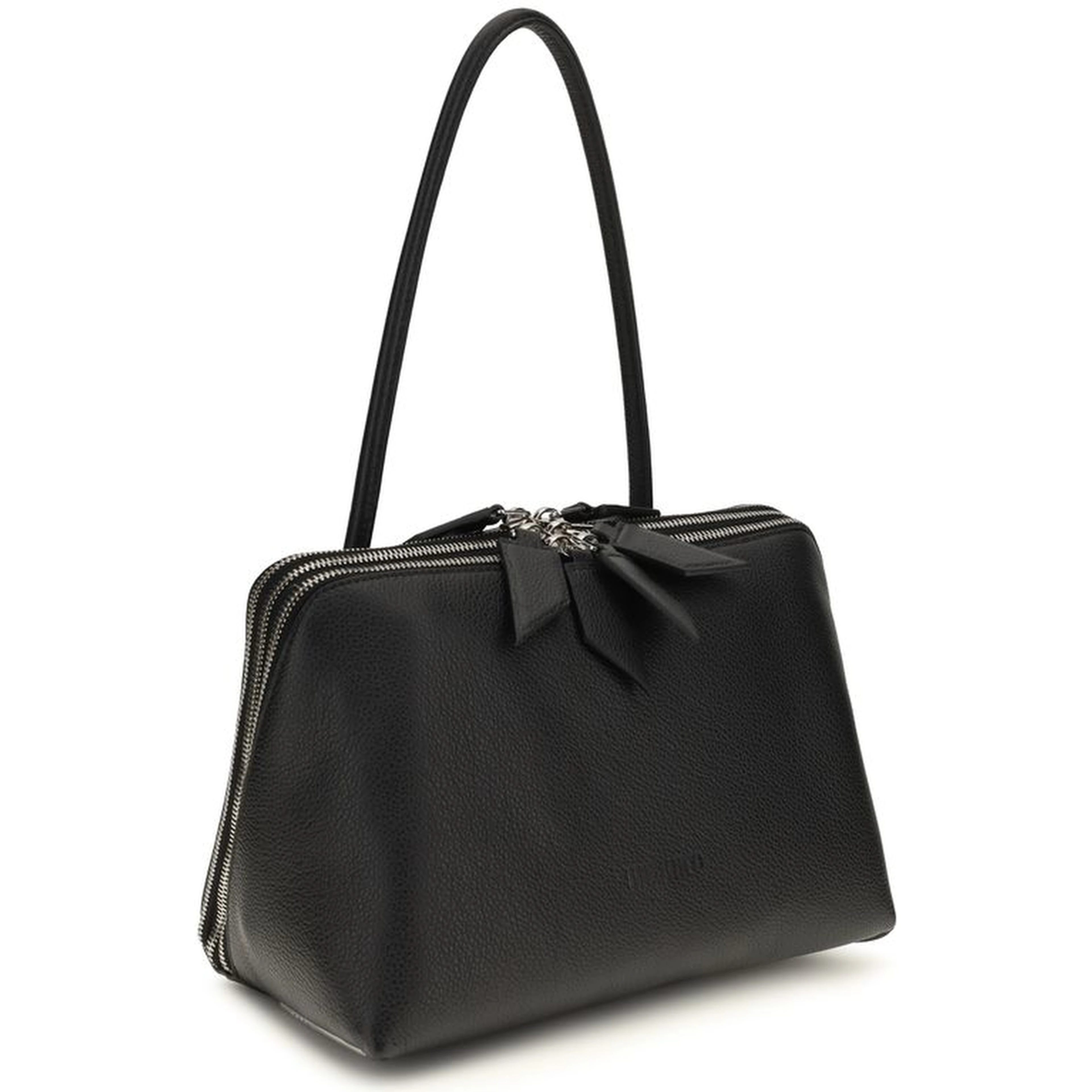 Black Calf Leather Bos Taurus Shoulder Bag