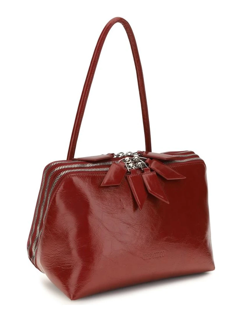 Red Calf Leather Bos Taurus Shoulder Bag