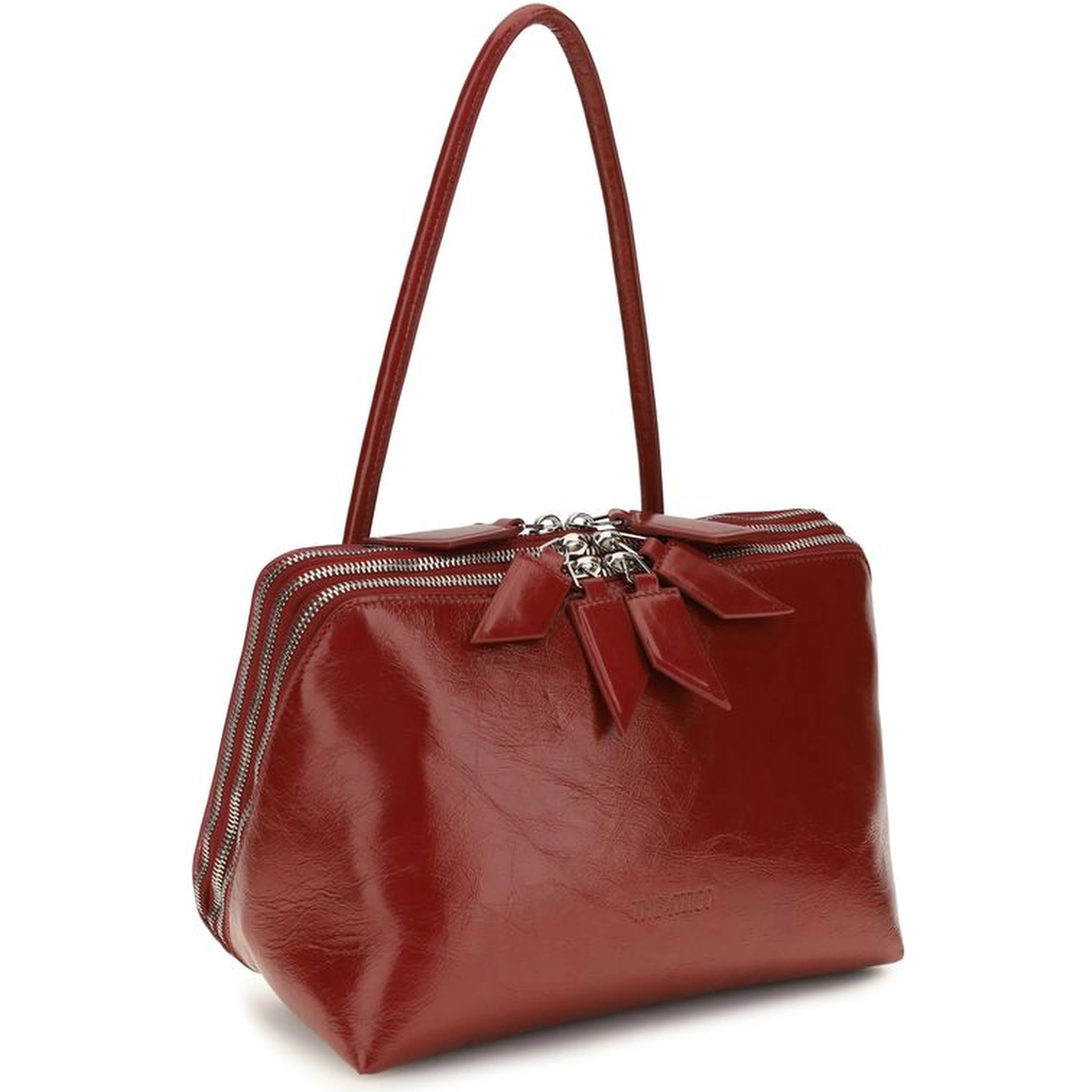 Red Calf Leather Bos Taurus Shoulder Bag