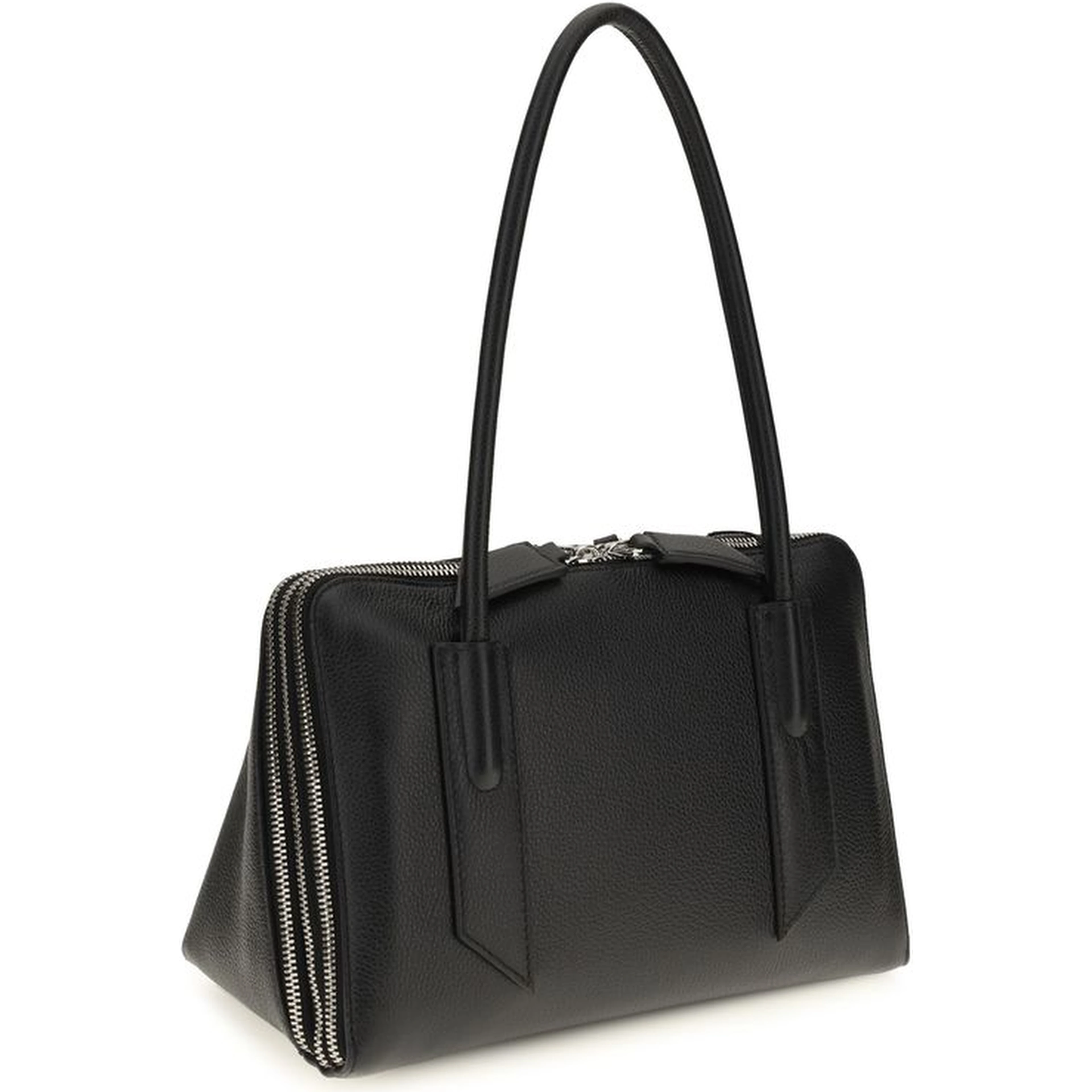 Black Calf Leather Bos Taurus Shoulder Bag