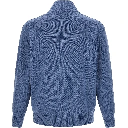 Blue Wool Cardigan