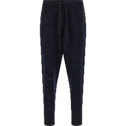 Blue Merino Wool Joggers (Workout Pants)