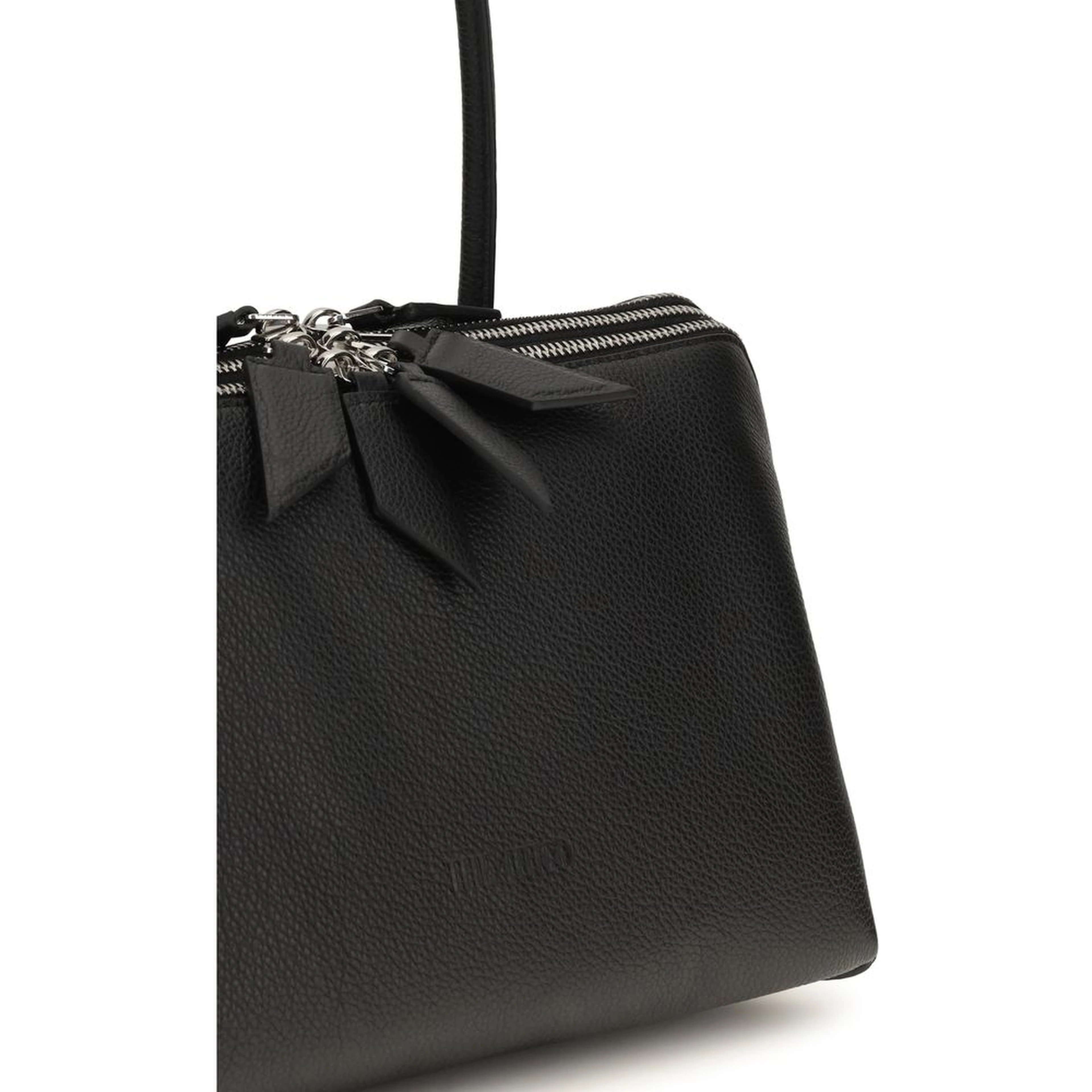 Black Calf Leather Bos Taurus Shoulder Bag