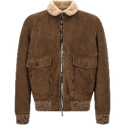 Brown Wool Bomber