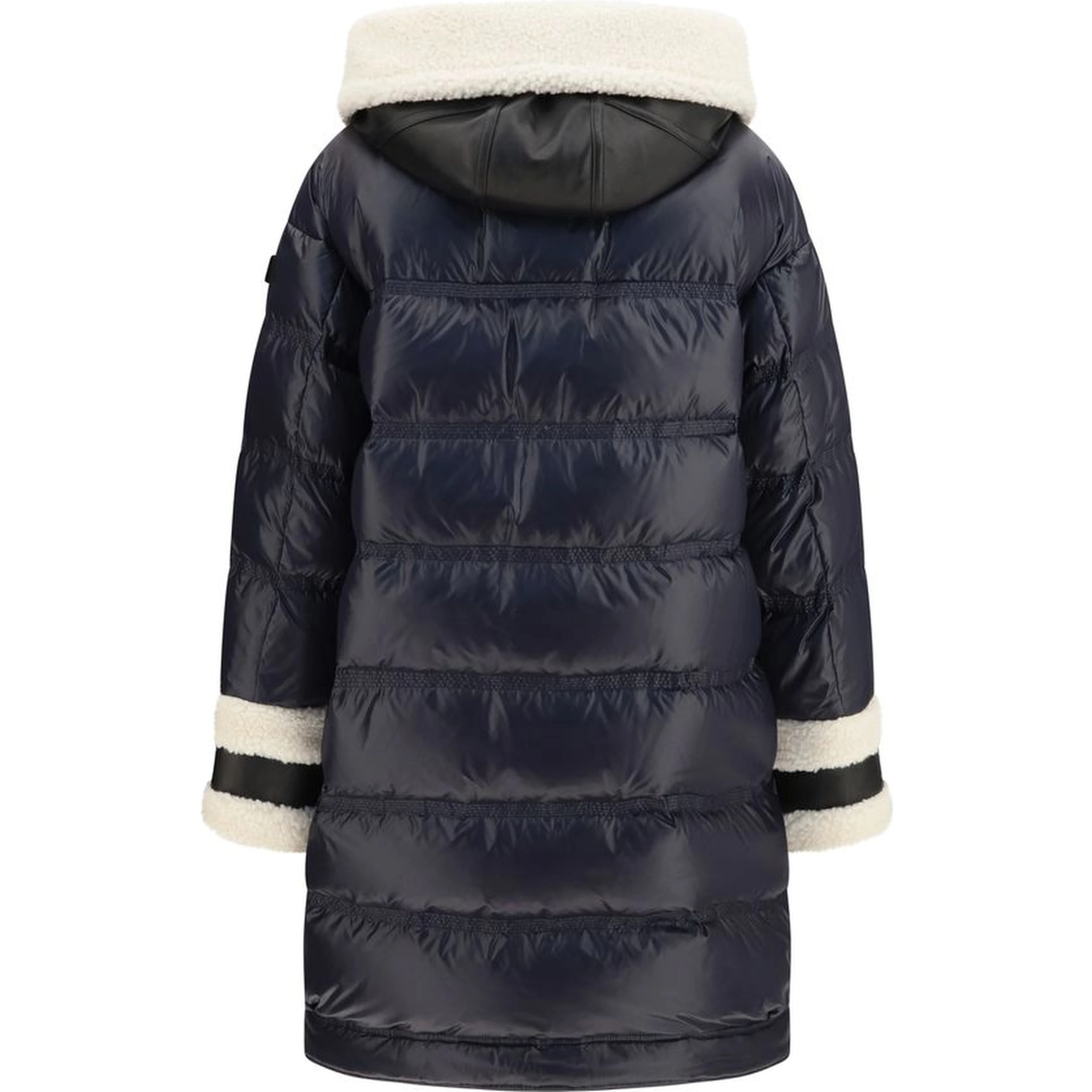 Blue Polyamide Full-Length Jacket