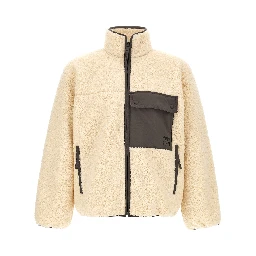 Beige Polyester Full-Length Jacket
