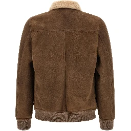 Brown Wool Bomber