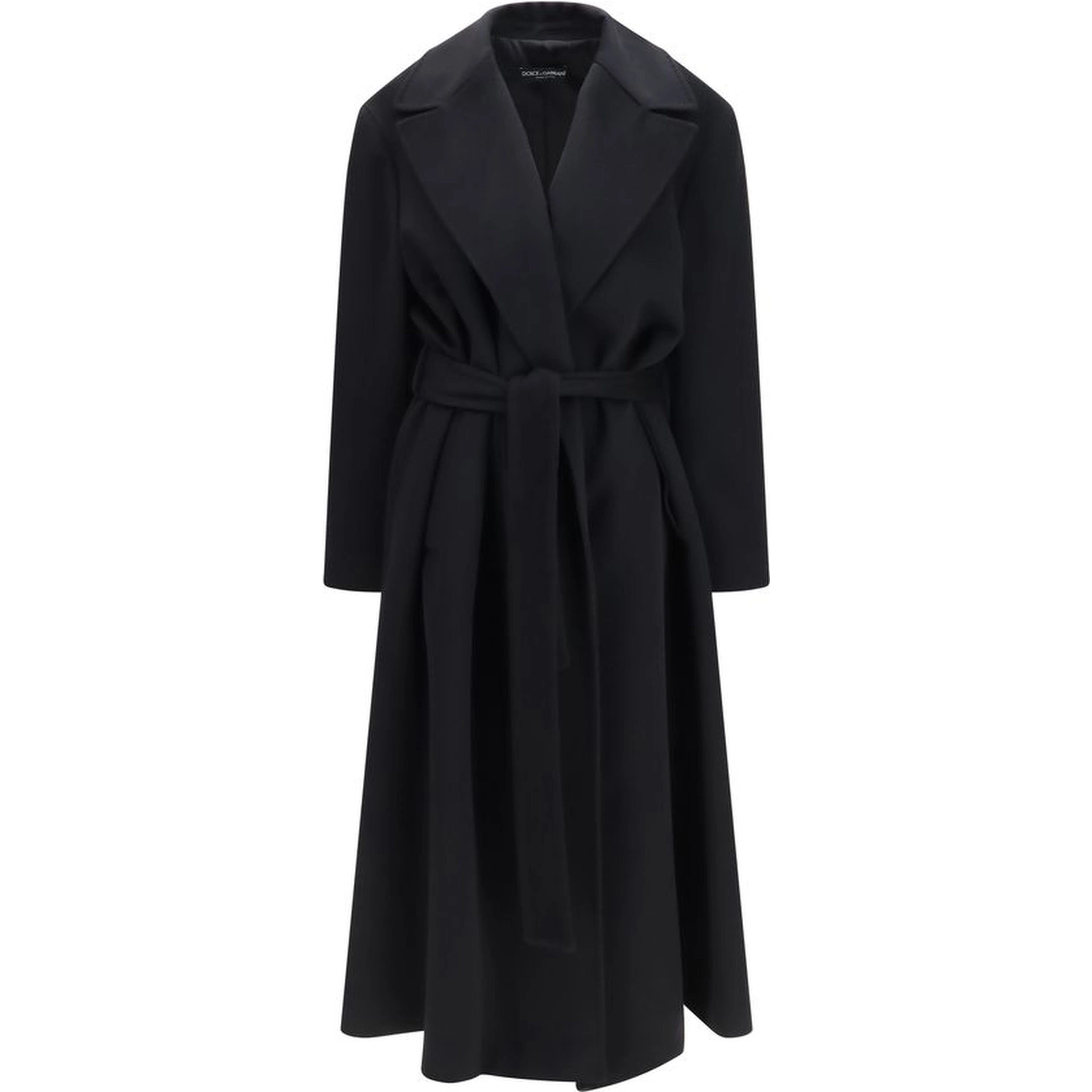 Black Wool Oves Aries Coat