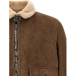 Brown Wool Bomber