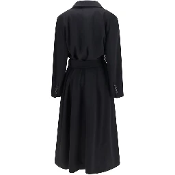 Black Wool Oves Aries Coat